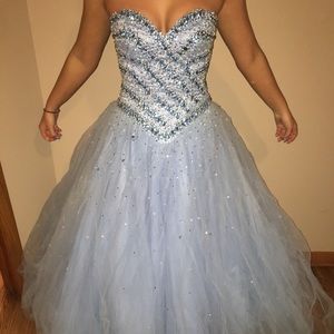 Blue prom dress